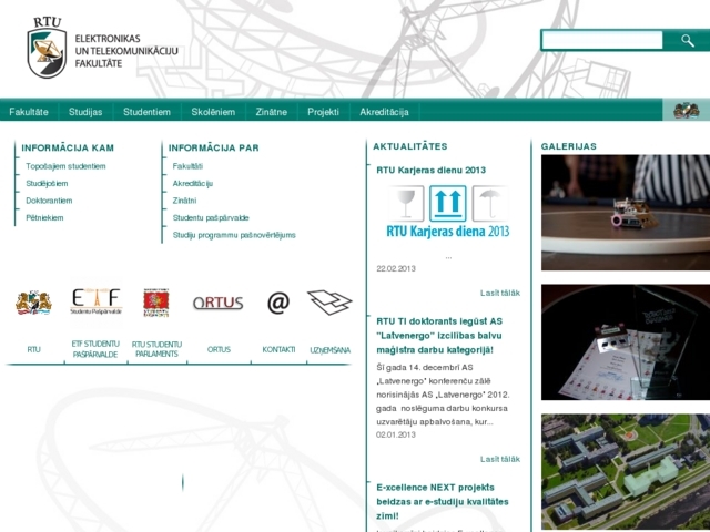 Rīgas Tehniskā universitāte, elektronikas un telekomunikāciju fak., telekomunik. institūts, 